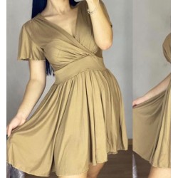 VESTIDO ACAMPANADO ESCOTE